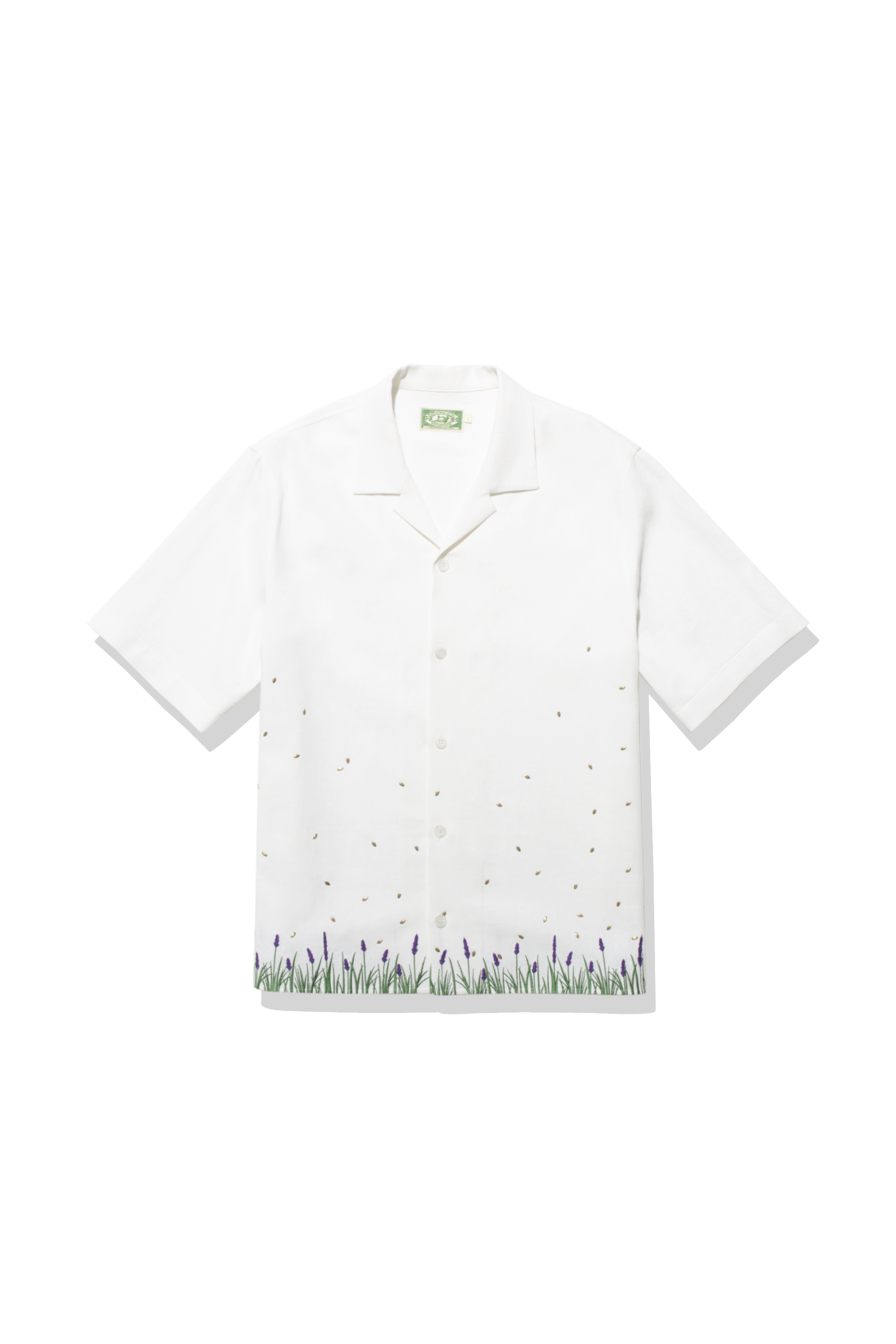 Lavender Embroidery Beads Shirt White (6월 16일 순차 발송)