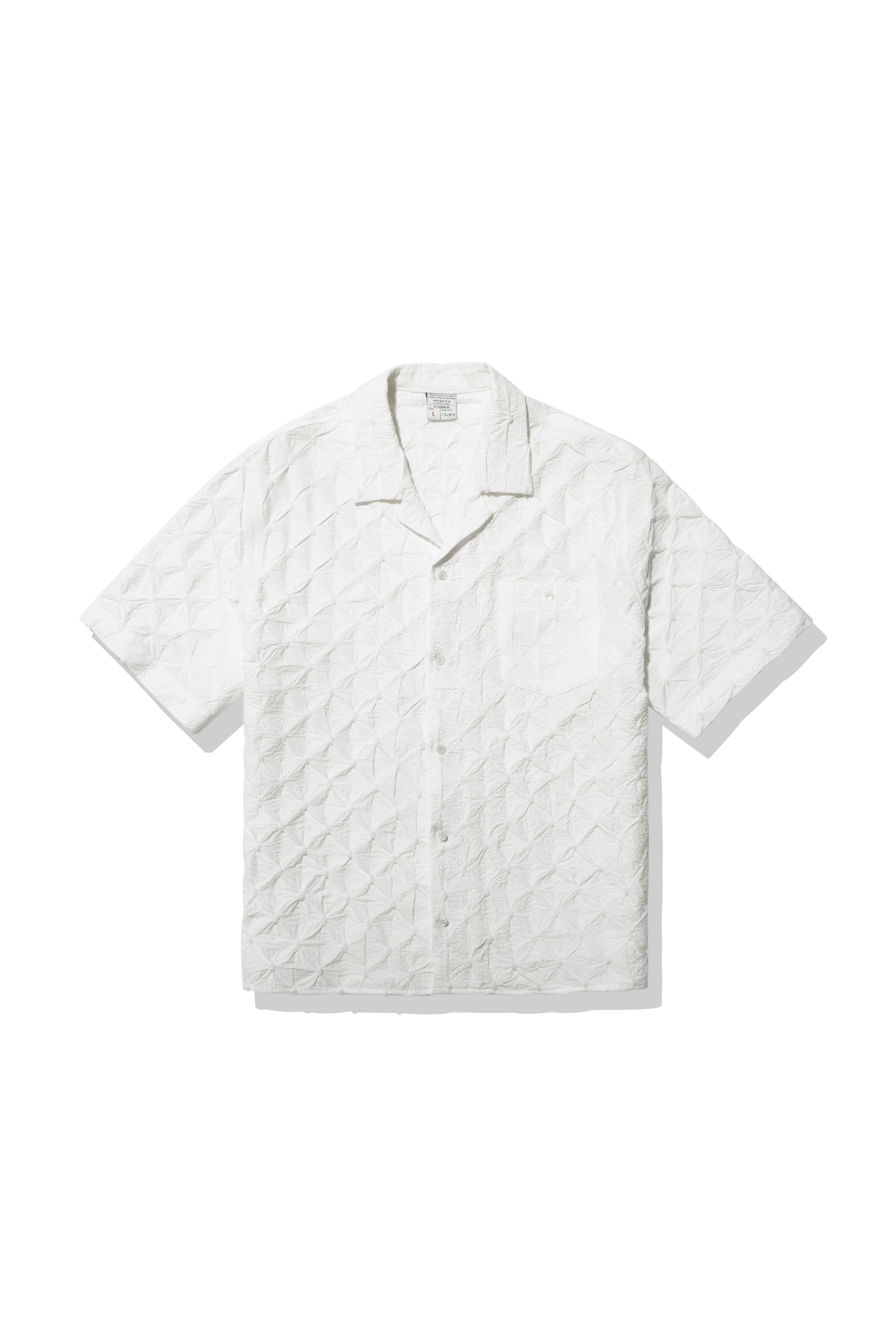 Embroidery Bumpy Shirt White (6월 9일 순차 발송)
