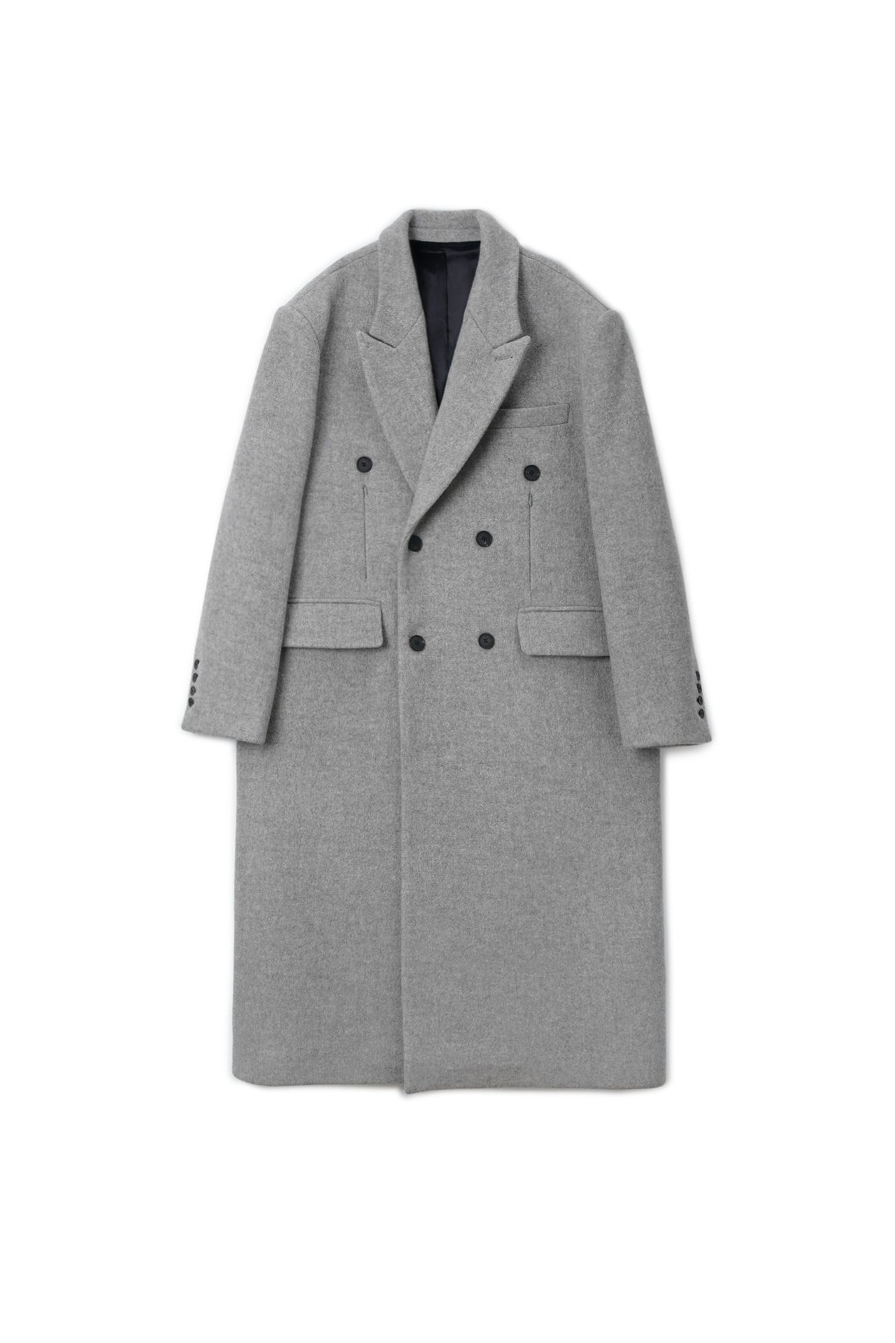 Dart Pocket Double Coat Grey (12월 14일 순차 발송)